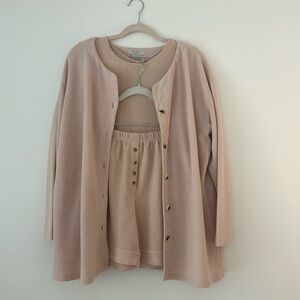 Vintage Express Tricot Peachy-Pink Lounge Casual Set